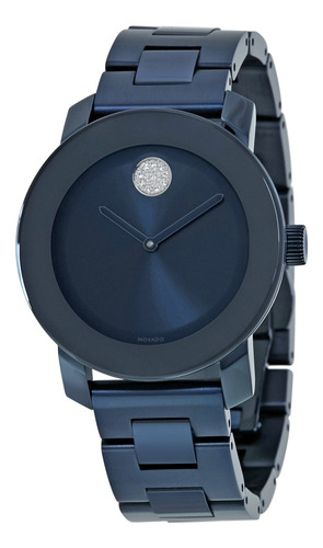 Reloj Movado Unisex 3600388 De Cuarzo Suizo Color Azul 