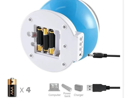 Velador Luz Proyector Estrella Giratorio Recargable Usb Rosa