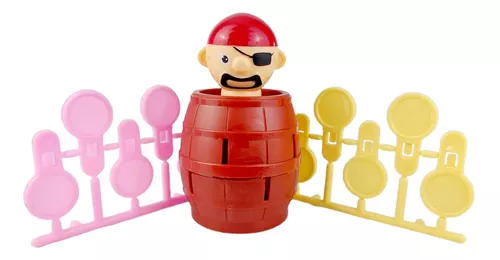 Jogo Mini Barril do Pirata Pula Pirata Game - Brinquedo Educativo e Muita  Diversão - Crianças e Família