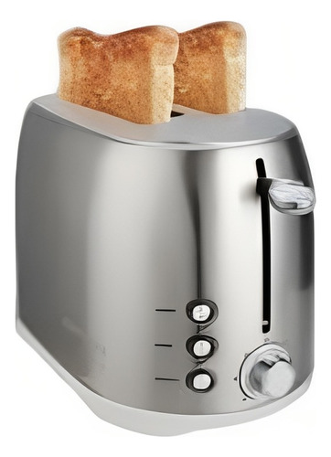 Tostadora Doble Pan Aiwa Acero Inox.