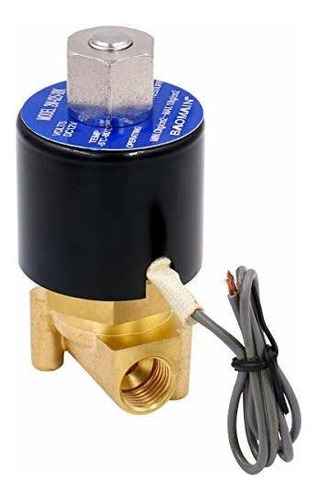 Baomain Latón Eléctrico De La Válvula Solenoide Pt1 - 4 Dc 1