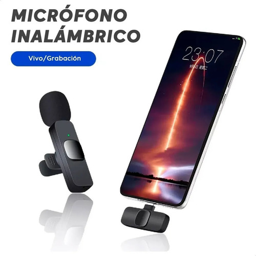 Micrófono Corbatero Inalámbrico Para Celular iPhone Samsung