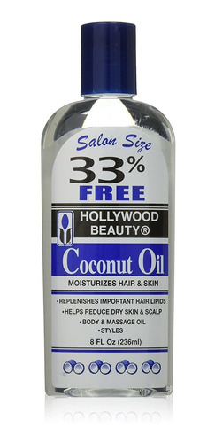 Hollywood Beauty Aceite De Coco Hidrata El Cabello Y La Piel