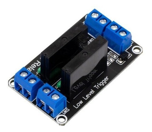 Modulo Relevador Relay Estado Solido Ss 2 Canales 2a Arduino