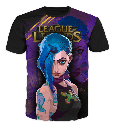 Camiseta Jinx Arcane Adultos Y Niños