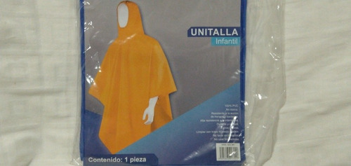 Impermeable Infantil Durable Grueso Unitalla 2 Piezas 