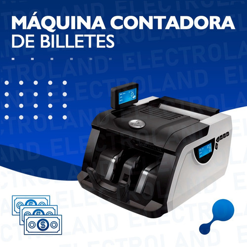 Imagen 3 de 10 de Contadora Billetes Máquina Nuevo Modelo Detector Falsos
