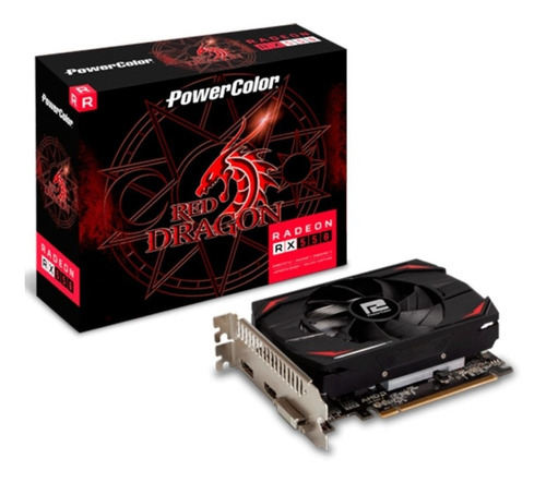 Placa De Vídeo Amd Radeon Rx 550 Powercolor Red Dragon