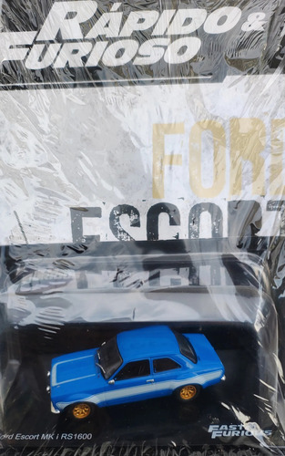 Colección Rápido Y Furioso Nro 6 Ford Escort Rs O, Connor Azul