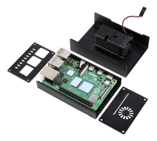 Case De Aluminio Para Raspberry Pi 4,