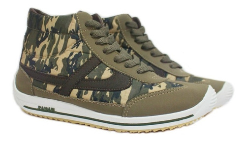 Tenis Panam Bota Botin Camuflaje Militar