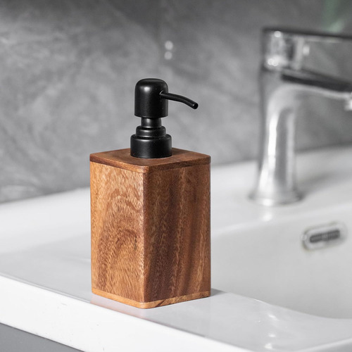 Solid Wood Lotion Jars, Push-type Dispensing Bottles, Hand S