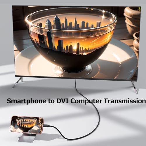 Cable Usb C A Dvi De 6 Pies, Compatible Con Conexin Rapida Y