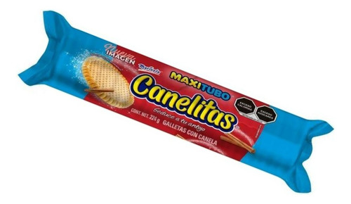 7 Pzas Galletas Canelitas Maxitubo Con Canela 224 G
