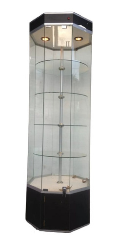 Vitrina Octagonal Torre Aparador  Exhibidor Mostrador Vidrio