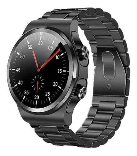 Smart Watch Reloj Fralugio Gt69 Metal 2 En 1 Audífonos Tws