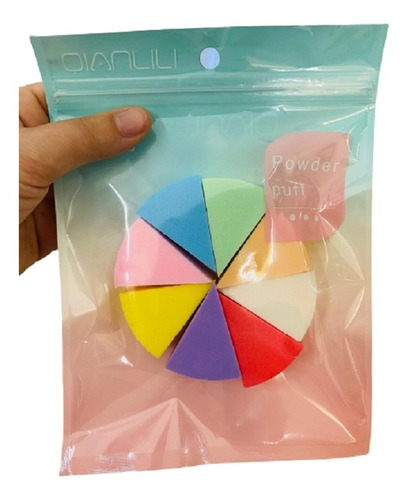 Esponjas Triangulo Para Maquillaje X 8. Hermoso Toque 