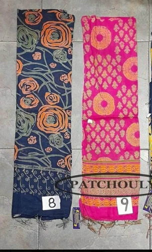 Imagen 6 de 7 de Pareo Playa Hindú Flecos Batik Tie Dye Colores Viscosa Video