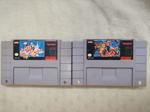 Art Of Fighting E Fatal Fury 2 Snes Original (Usado)