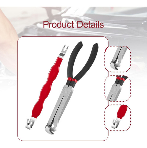 Electrical Disconnect Pliers Sturdy Automotive Straight Red