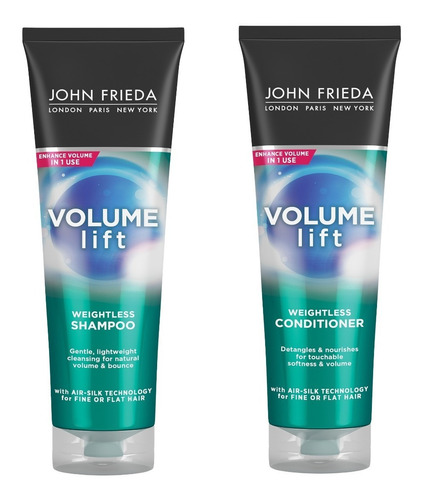 Shampoo + Acondicionador J. Frieda Volumen Pelo Delgado Fino