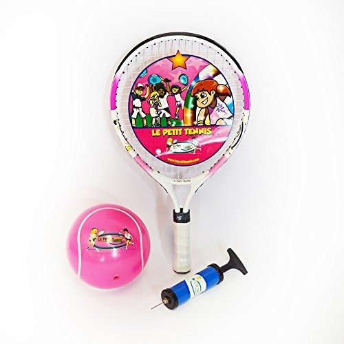 Raqueta Le Petit Tennis Pink 17 Pulgadas + Pink Tennis Ball