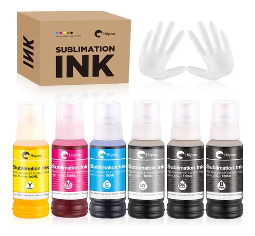 Hiipoo Tinta De Sublimacion De 20.3 Fl Oz Para Ecotank Et-85