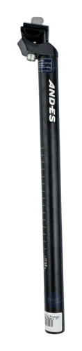 Caño Asiento Bici Aluminio Negro 27.2 X 400mm Tiendabike