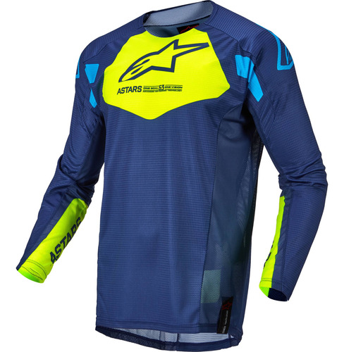 Jersey Alpinestars Techstar Factory Azu/ama/azul Neo