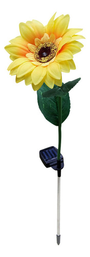 Luz Led N Solar Power Con Forma De Girasol Para Exteriores,