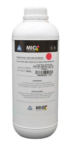 Toner Serie Aficio Mpc Color Recarga X 250gr Magenta