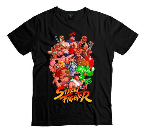 Polera Street Fighter Videojuego 90s Algodón Hombre Mujer