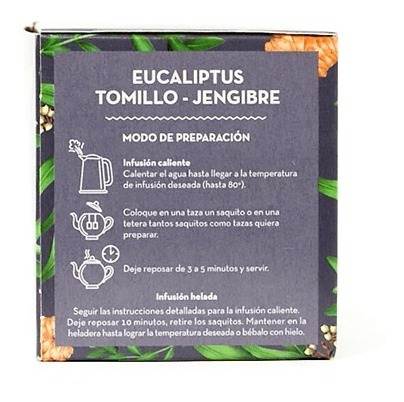 Imagen 3 de 3 de Té Hierbas Del Oasis Mezcla N8 Antigripal Pack X 3 Cajas