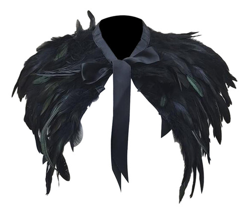 Aplicable A Chal De Plumas Cómodo Cuello De Plumas En Capas