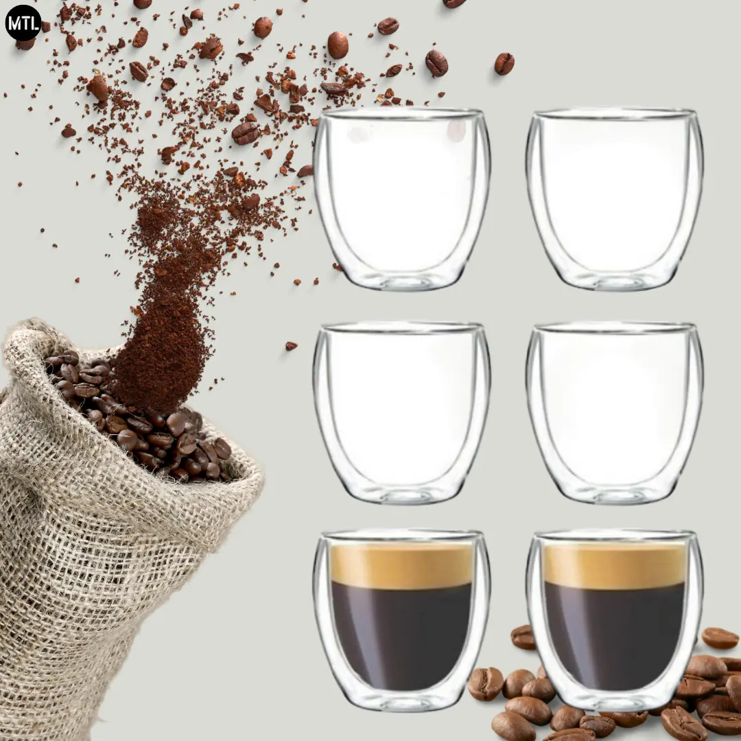 Set de tazas MTL MTL3 TSV102 de vidrio