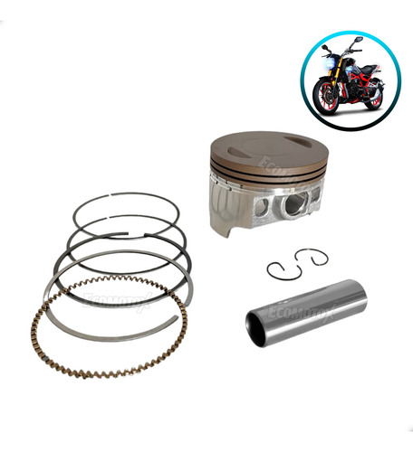 Piston Y Anillos Nitrox-250 Nitrox 250 Completo Moto Vento 