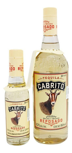 Pack De 4 Tequila Cabrito Reposado 250 Ml + 750 Ml