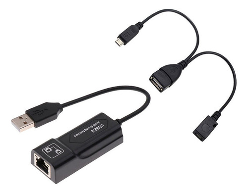 Conector Ethernet Lan E Adaptador Usb 2.0 Para Fire Stick 2