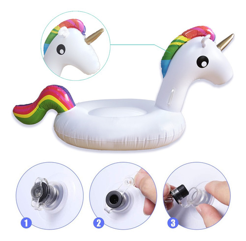 Flotador Unicornio Niños 70cm Alberca Playa Inflable Seguro