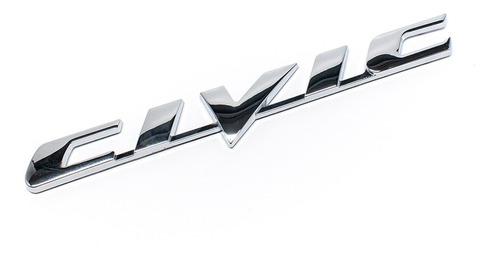 Logo Emblema Para Honda Civic 17.2x2.5cm Metálico