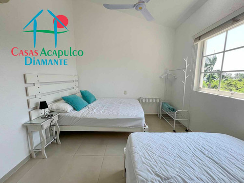 Cad Diamante Lakes Zafiro 316. Terraza Con Vista A Los Jardines Y Albercas