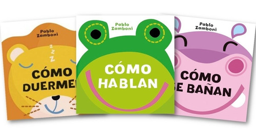 3 Libros Animales Duermen Comen Hablan Zamboni Mayuscula