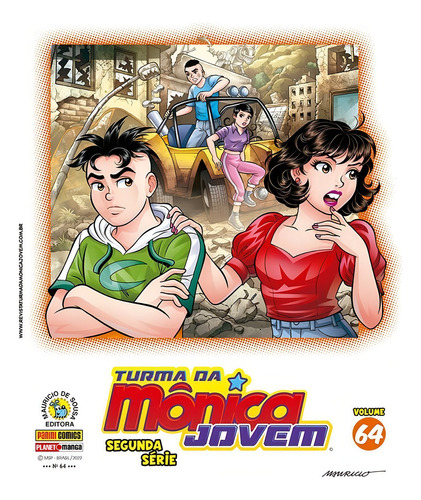 Turma da Mônica Jovem Reedição N.64, de Mauricio de Sousa. Editorial Panini, capa mole em português, 2022