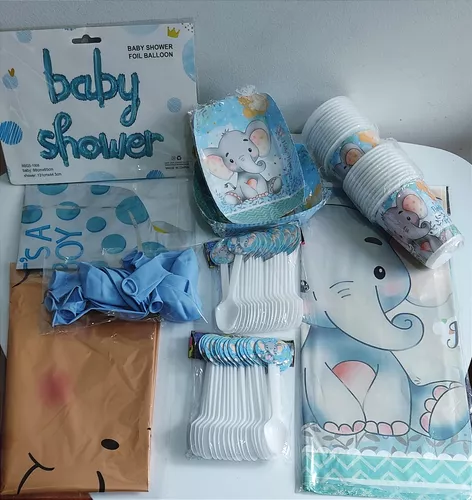 Decoración de baby shower de elefante para niño – Kit de arco de
