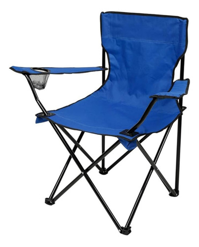 Silla Plegable De Lona Con Posavasos Ideal Playa Camping