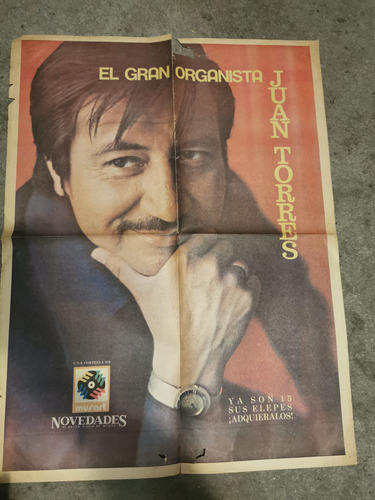 Póster Antiguo El Gran Organista Juan Torres