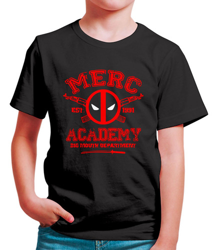 Polo Niño Merc Academy Deadpool (d0603 Boleto.store)