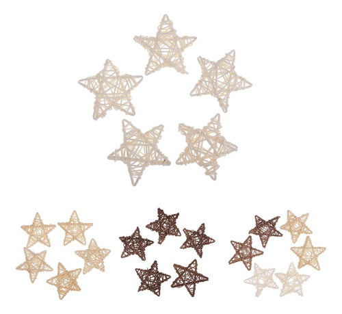 4 De Mimbre De De Decoración Colgante De La 5 Piezas
