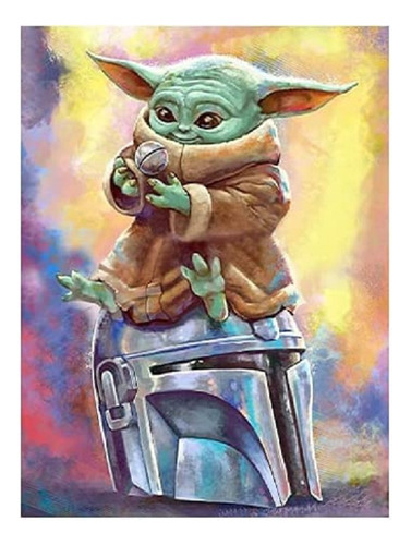  Pintura Yoda Star Wars Bordado Diamante 5d Pto Cruz Stock!