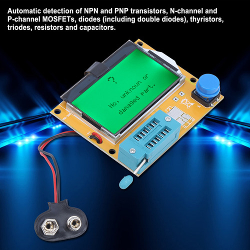 Medidor Esr Probador Transistores Medidores Gráficos Lcr-t4